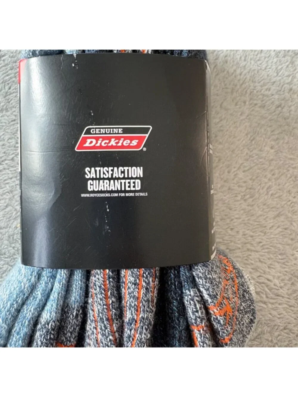 Dickies Steel Toe Crew Wool Blend Thermal Socks 3 Pairs Midweight 6-12 Blue New